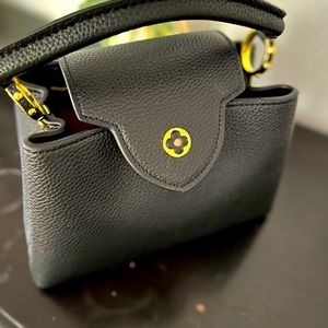 Black Inspired Bag with crossbody strap